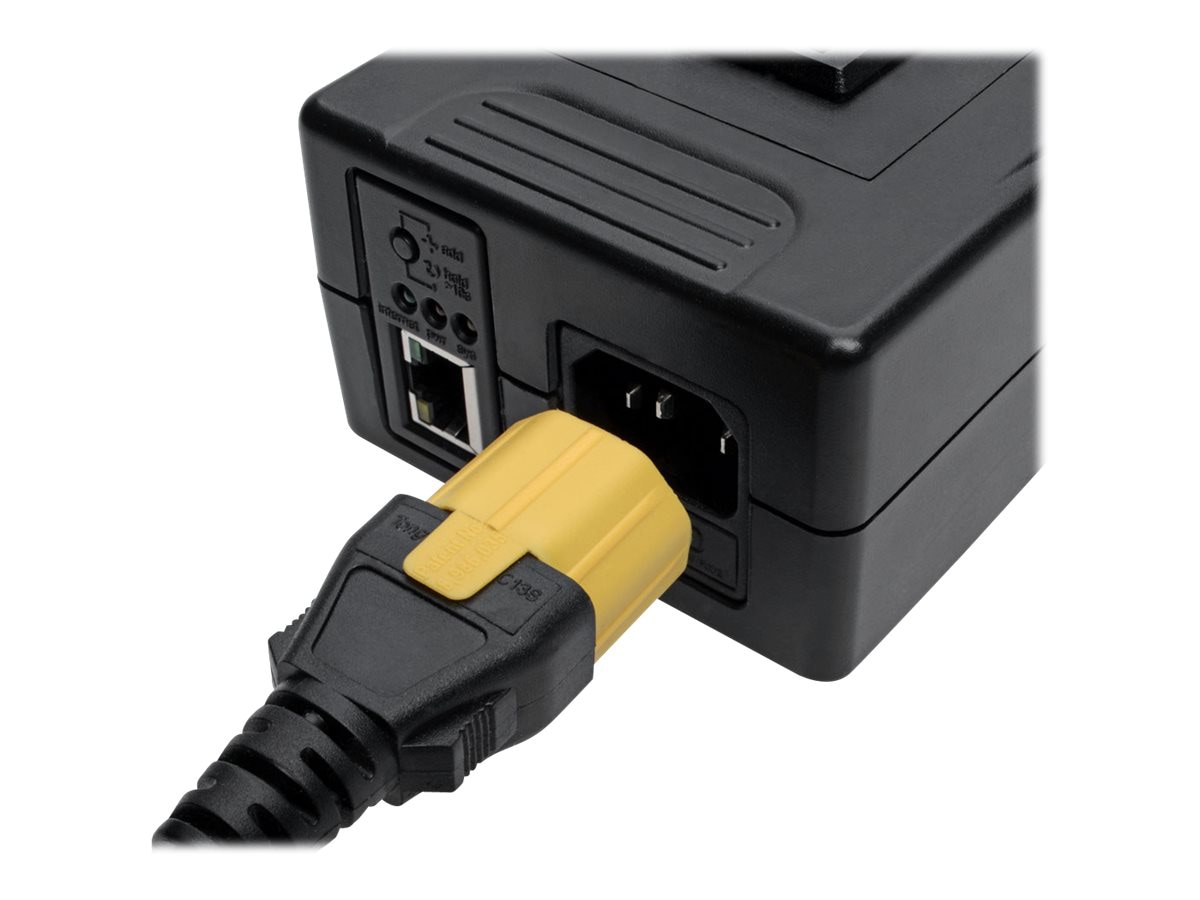 Thumbnail 3 of 4 for Eaton Tripp Lite Series Plug-Lock Inserts, Detachable C13 Power Cord/C14 Inlet, Yellow, 100 Pack - cable removal lock -