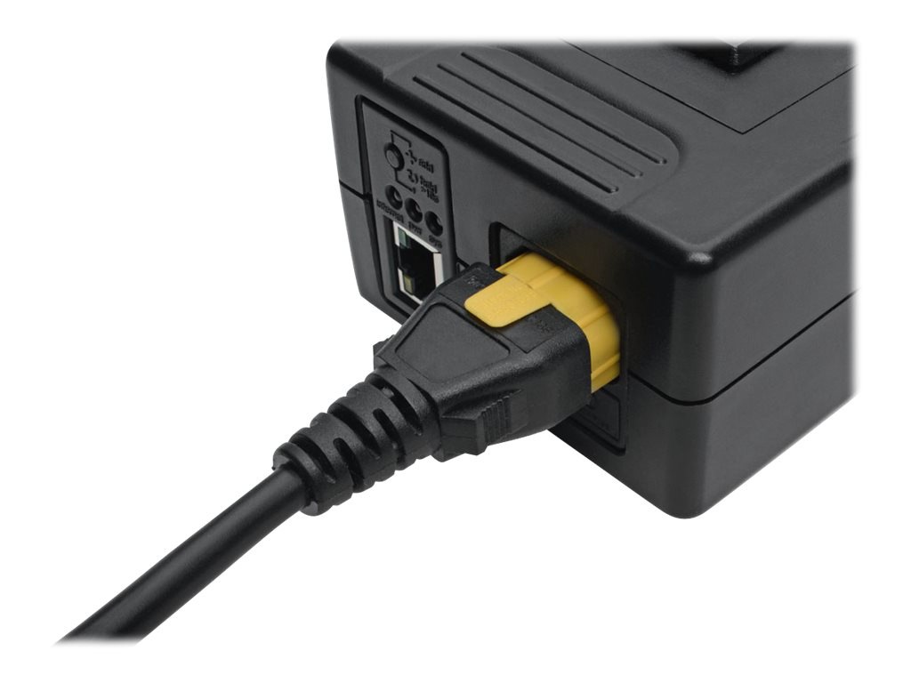 Thumbnail 4 of 4 for Eaton Tripp Lite Series Plug-Lock Inserts, Detachable C13 Power Cord/C14 Inlet, Yellow, 100 Pack - cable removal lock -
