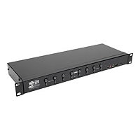 Tripp Lite 8-Port KVM Switch DVI/USB w Audio & Peripheral Sharing 1U 1080p