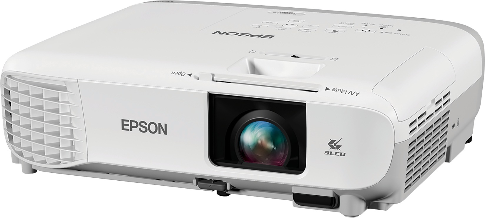 Epson PowerLite 109W - 3LCD projector - portable - LAN
