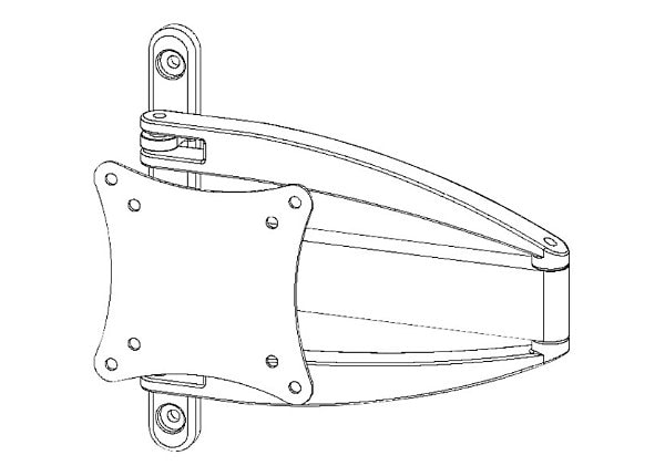 Proximity Embrace Articulating Monitor Arm - wall-mounted workstation monitor arm