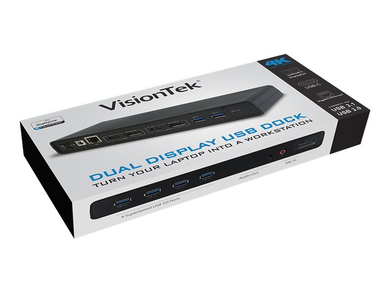 Thumbnail 5 of 17 for VisionTek VT4000 USB / USB-C Docking Station Dual 4K Displays