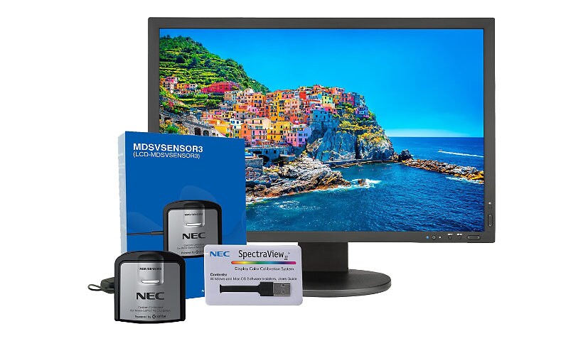 NEC MultiSync PA243W-BK-SV - LED monitor - 24.1"