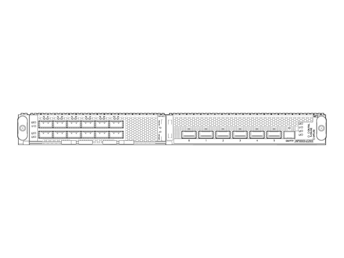 Juniper Networks MX Series Modular Port Concentrator - expansion module - QSFP+ x 6