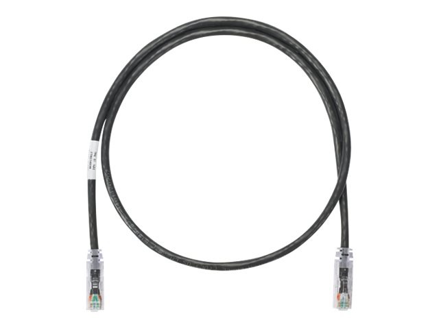 Panduit NetKey patch cable - 7 ft - black