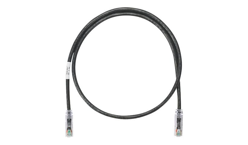 Panduit NetKey patch cable - 7 ft - black