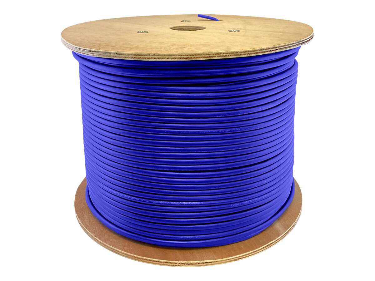Proline 1000ft Non-terminated Blue Solid Cat6 UTP PVC Copper Patch Cable