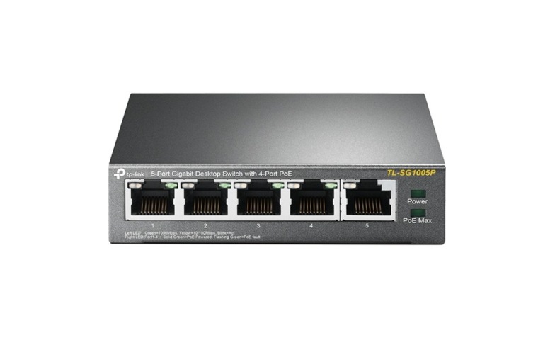 TP-Link 5-Port Gigabit Desktop Switch with 4-Port PoE+ - TL