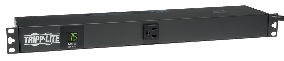 Tripp Lite 1.4kW Single-Phase Switched PDU, LX Platform Interface, 120V Outlets (8 5-15R), NEMA 5-15P, 12 ft. Cord, 1U