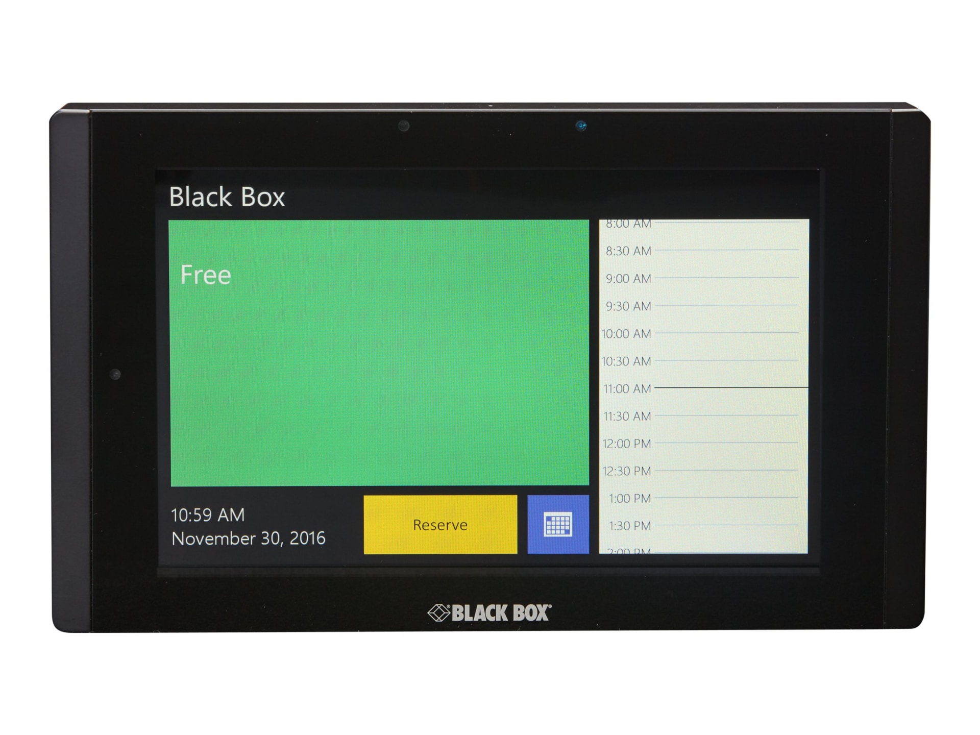 Black Box IN-SESSION Room Scheduler 7" On-Wall - room manager - TAA Compliant