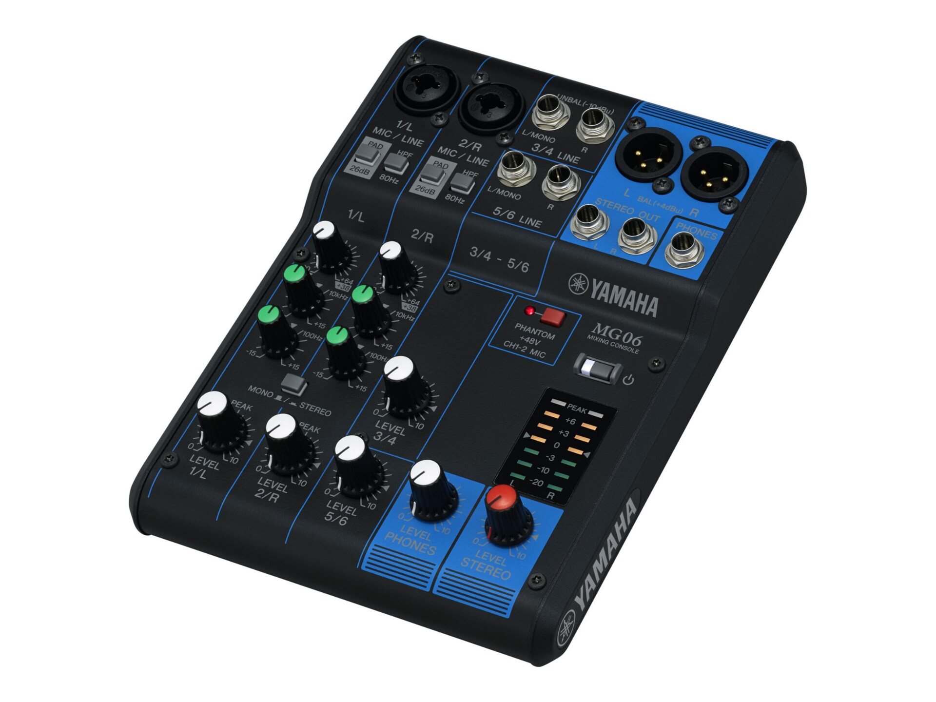 Yamaha MG06 analog mixer - 6-channel
