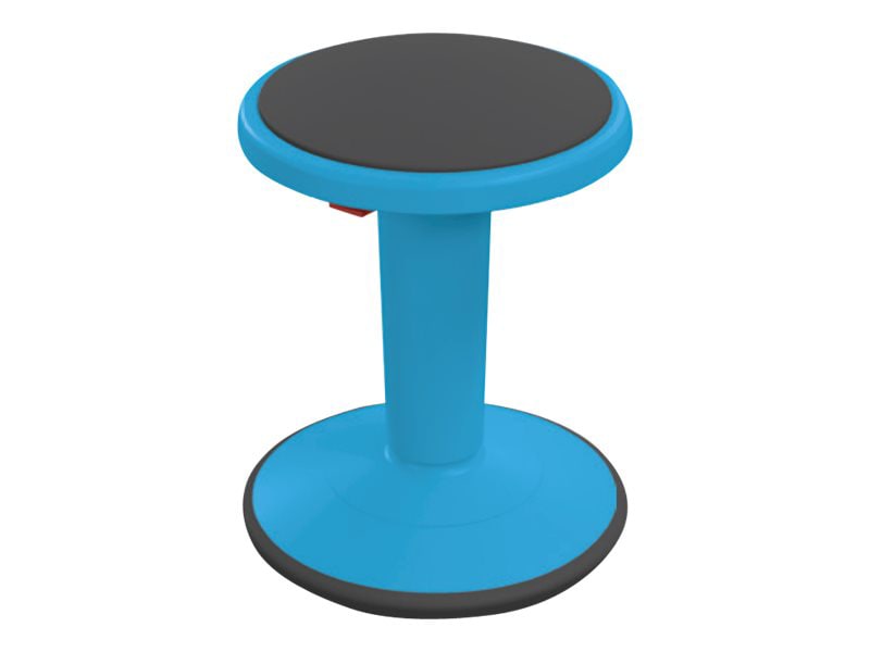 MooreCo Hierarchy Height Adjustable Grow Short - stool - round - reinforced plastic - blue