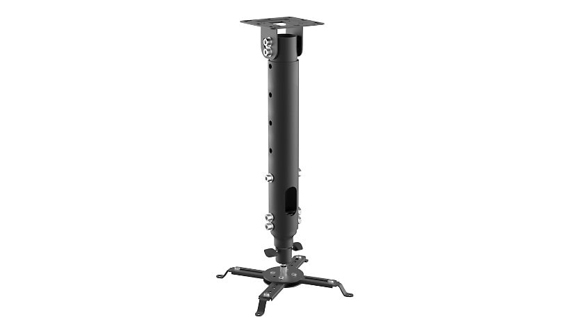 SIIG CE-MT2912-S1 Universal Height Adjustable Projector Ceiling Mount - bracket - for projector - black