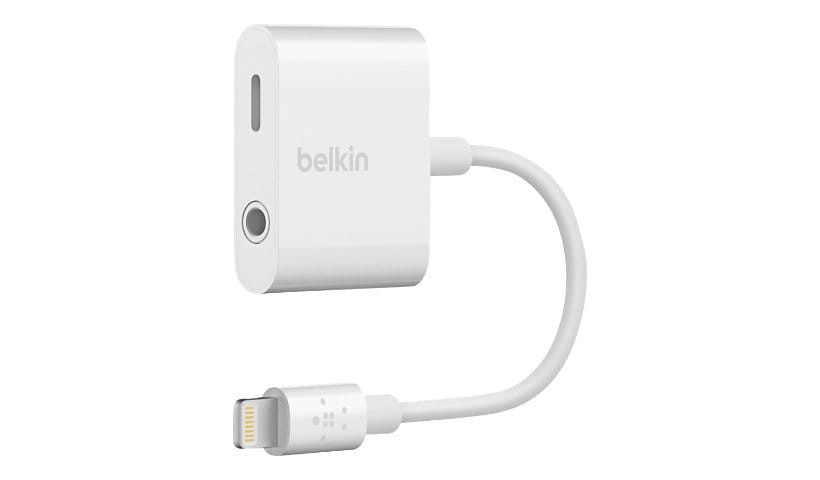 Belkin 3.5 mm Audio + Charge RockStar - Lightning to headphone jack / charging adapter - Lightning / audio