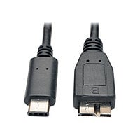 Eaton Tripp Lite Series USB-C to USB Micro-B Cable (M/M) - USB 3,2, Gen 2 (10 Gbps), Thunderbolt 3 Compatible, 3 ft.