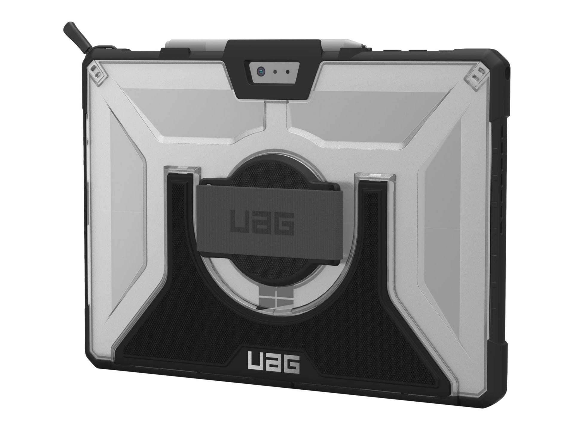 UAG Rugged Case for Surface Pro 7+/7/6/5/LTE/4 w/ Handstrap & Shoulder Strap - Ice - back cover for tablet