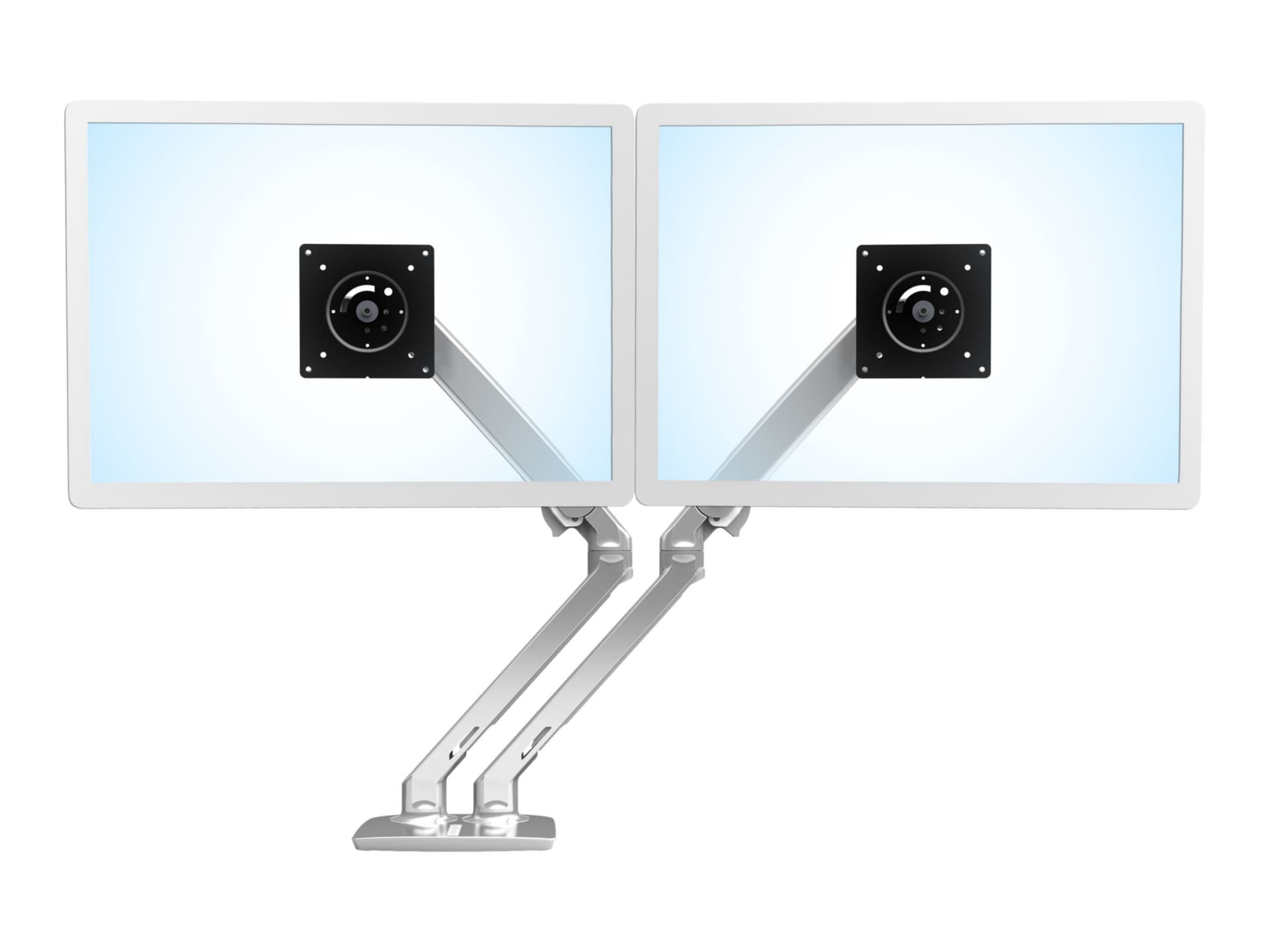 Ergotron MXV Desk Dual Monitor Arm mounting kit - for 2 monitors - polished