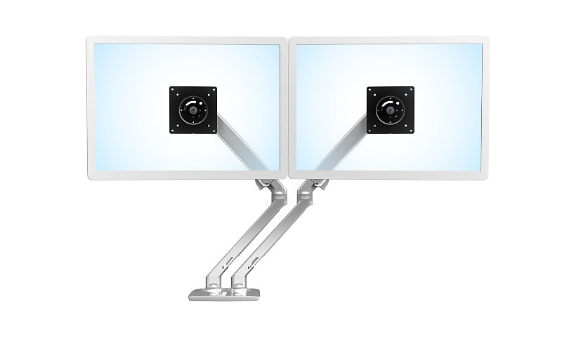 Ergotron MXV Desk Dual Monitor Arm kit de montage - pour 2 moniteurs - aluminium poli