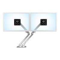 Ergotron MXV Desk Dual Monitor Arm mounting kit - for 2 monitors - polished aluminum