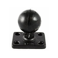 RAM C Size 1.5" Ball on Rectangular Plate with 1" x 1.5" 4-Hole Pattern - ball mount