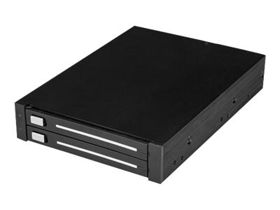 StarTech.com Dual-Bay 2.5” SATA SSD / HDD Rack for 3.5” Bay, Trayless, RAID
