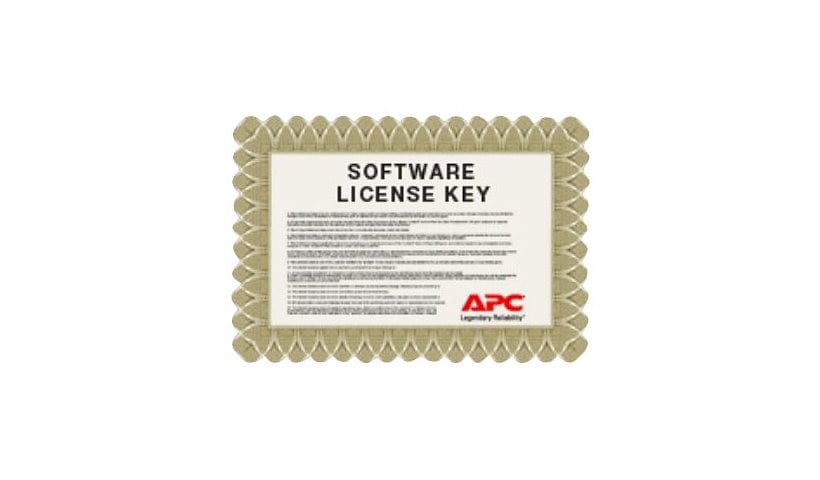 APC by Schneider Electric StruxureWare Data Center Expert Virtual Machine - Activation - 1 License