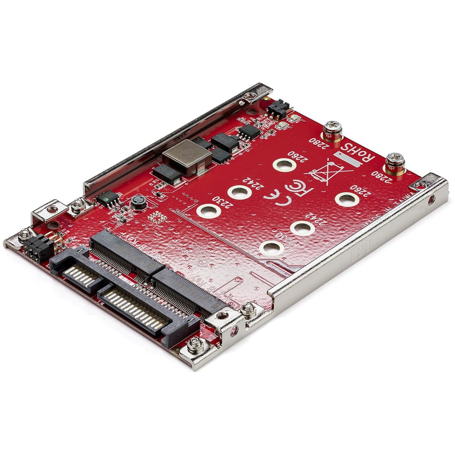 StarTech.com Dual-Slot M.2 to SATA Adapter - M.2 Adapter - RAID