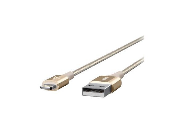 Belkin MIXIT DuraTek Lightning to USB Cable - Lightning cable - Lightning / USB 2.0 - 4 ft