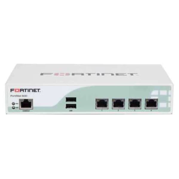 Fortinet FortiMail 60D - security appliance - with 1 year FortiCare 8X5 Enhanced Support + 1 year FortiGuard