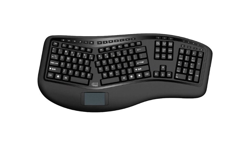 Adesso Tru-Form Ergonomic Touchpad Keyboard