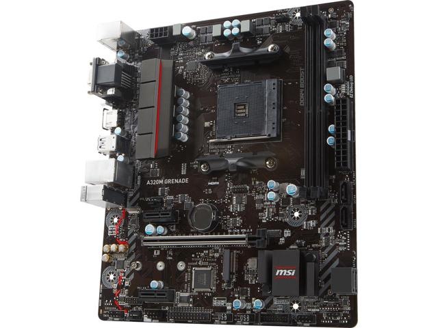 MSI A320M GRENADE AM4 MAX-32GB DDR4