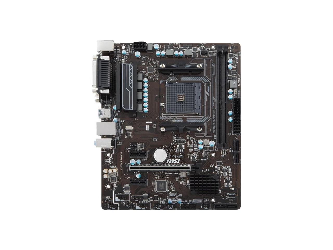 MSI A320M PRO-VHL - motherboard - micro ATX - Socket AM4 - AMD A320