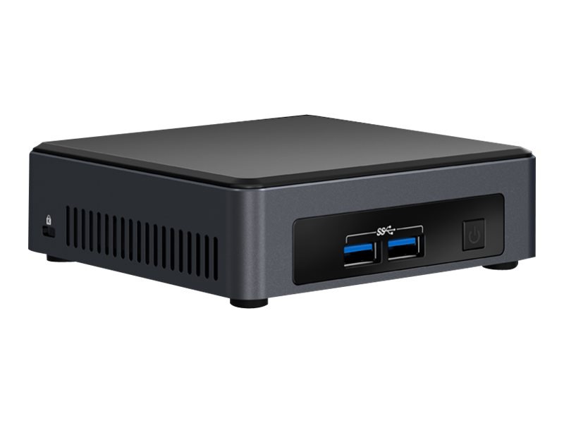Intel Next Unit of Computing Kit NUC7i3DNKE - mini PC - Core i3 7100U 2.4 GHz - 0 MB