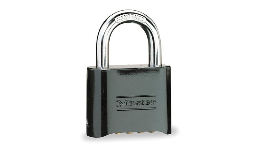 Spectrum Reprogrammable 4-Digit Combination Lock - padlock - black