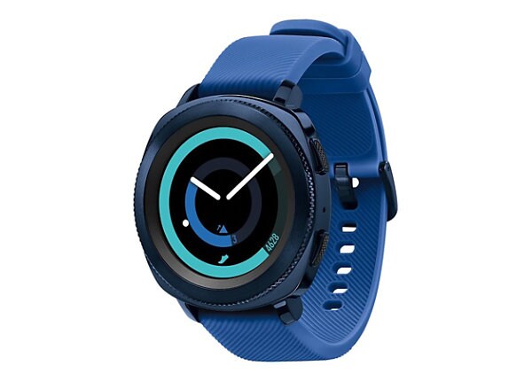 Samsung Gear Sport SM-R600 - blue - smart watch with strap - blue - 4 GB