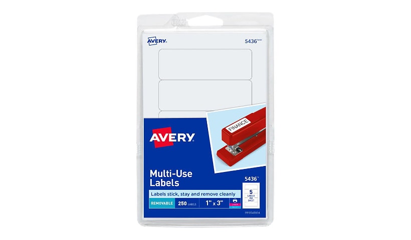 Avery Multi-Use Labels - labels - 250 label(s) - 1 in x 3 in