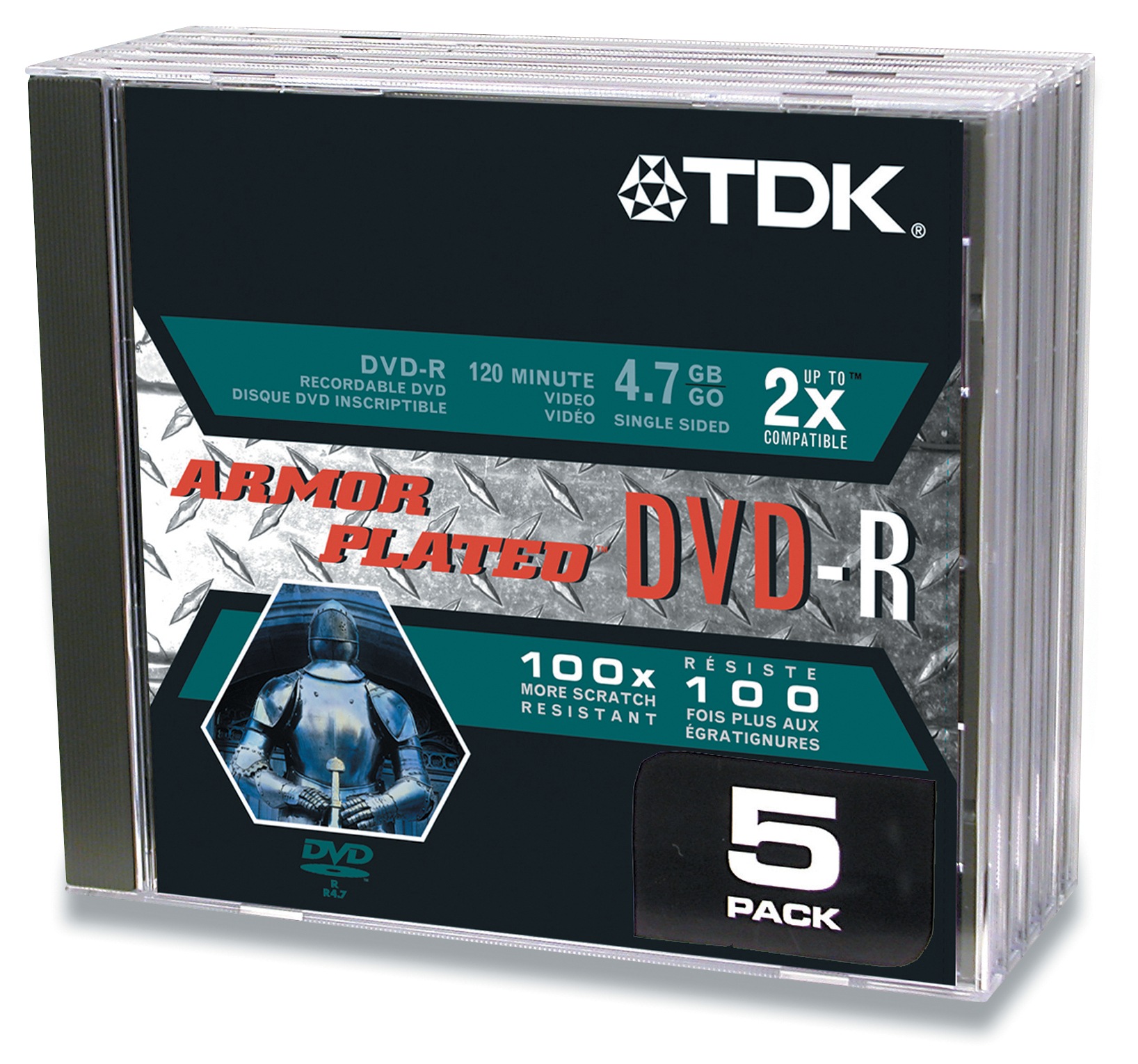 TDK 4X DVD-R Armor Plated, 5-pack
