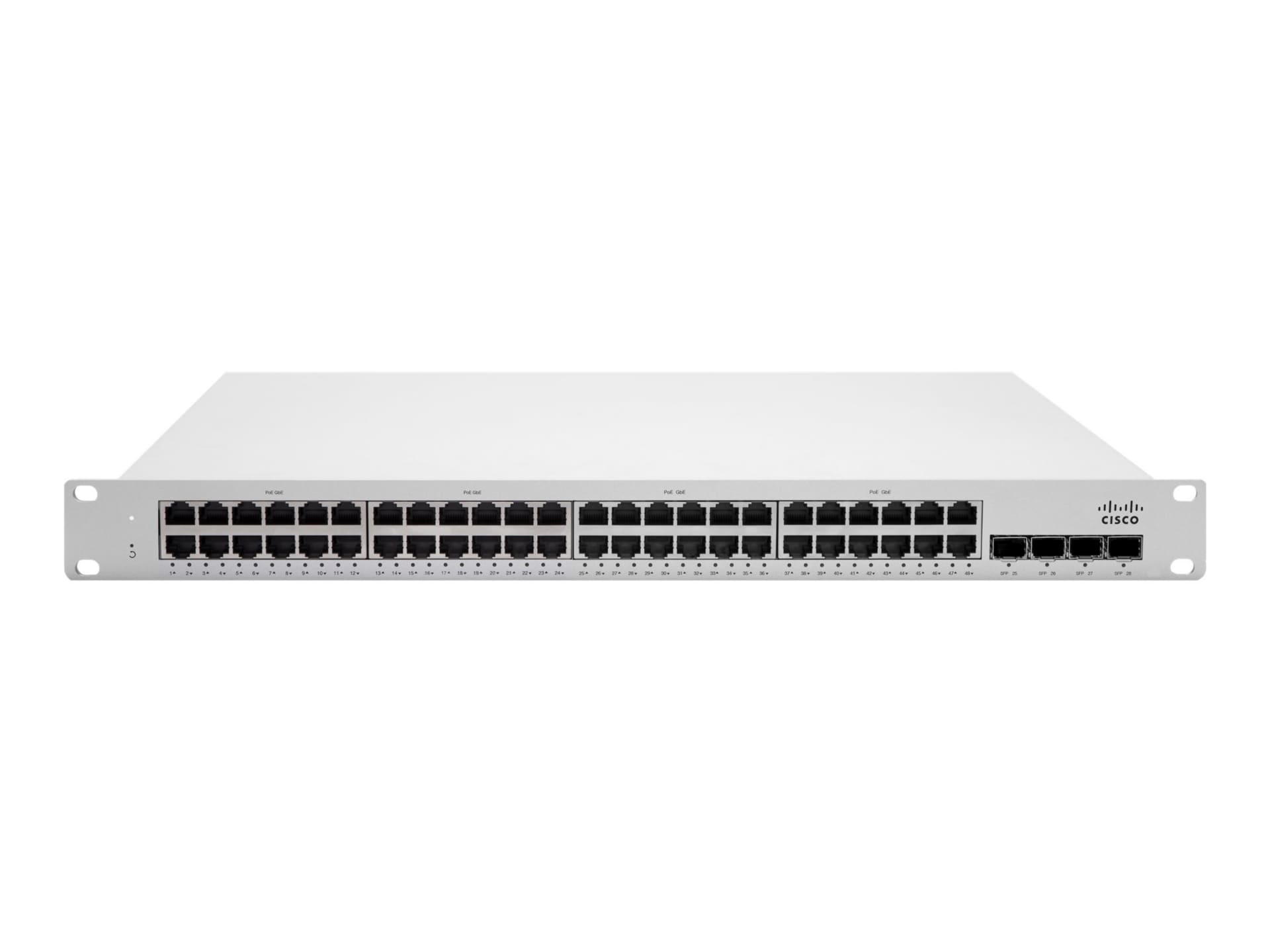 Cisco Meraki Cloud Managed MS210-48FP - switch - 48 ports