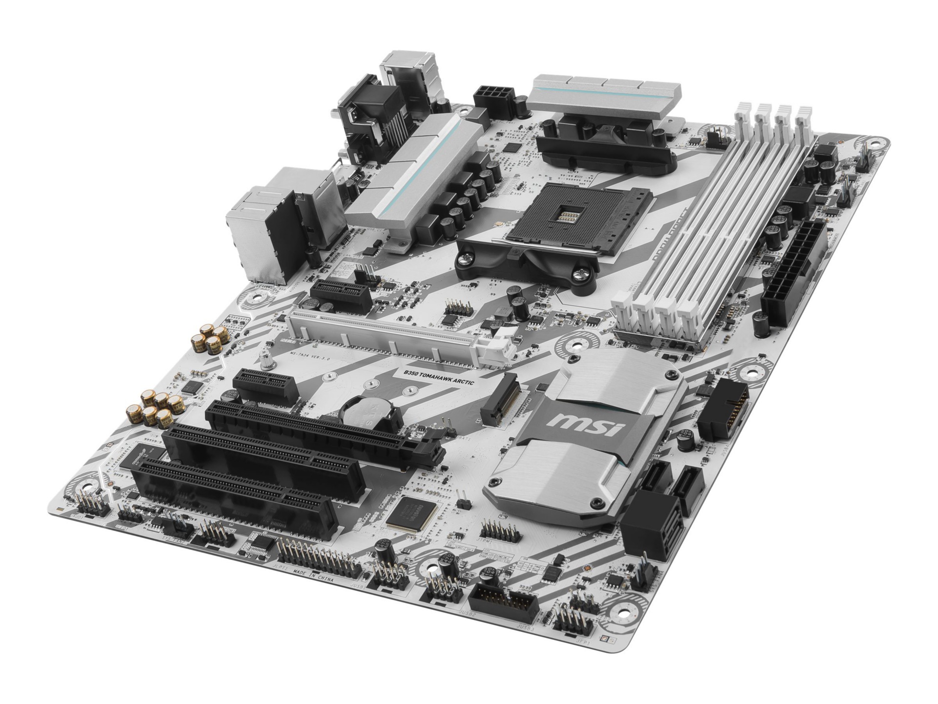 MSI B350 TOMAHAWK ARCTIC - motherboard - ATX - Socket AM4 - AMD B350 FCH