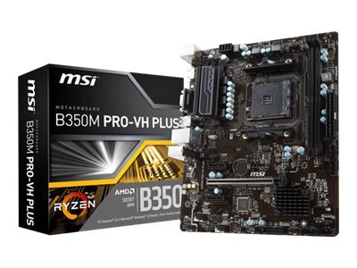 MSI B350M PRO-VH PLUS - motherboard - micro ATX - Socket AM4 - AMD B350