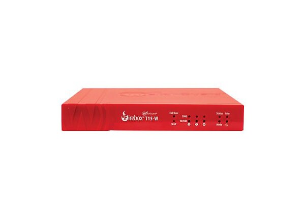 WatchGuard Firebox T15-W - security appliance - WatchGuard Trade-Up Program - with 1 year Total Security Suite