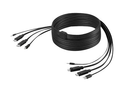 Belkin Secure KVM Cable Kit - video / USB / audio cable - 10 ft