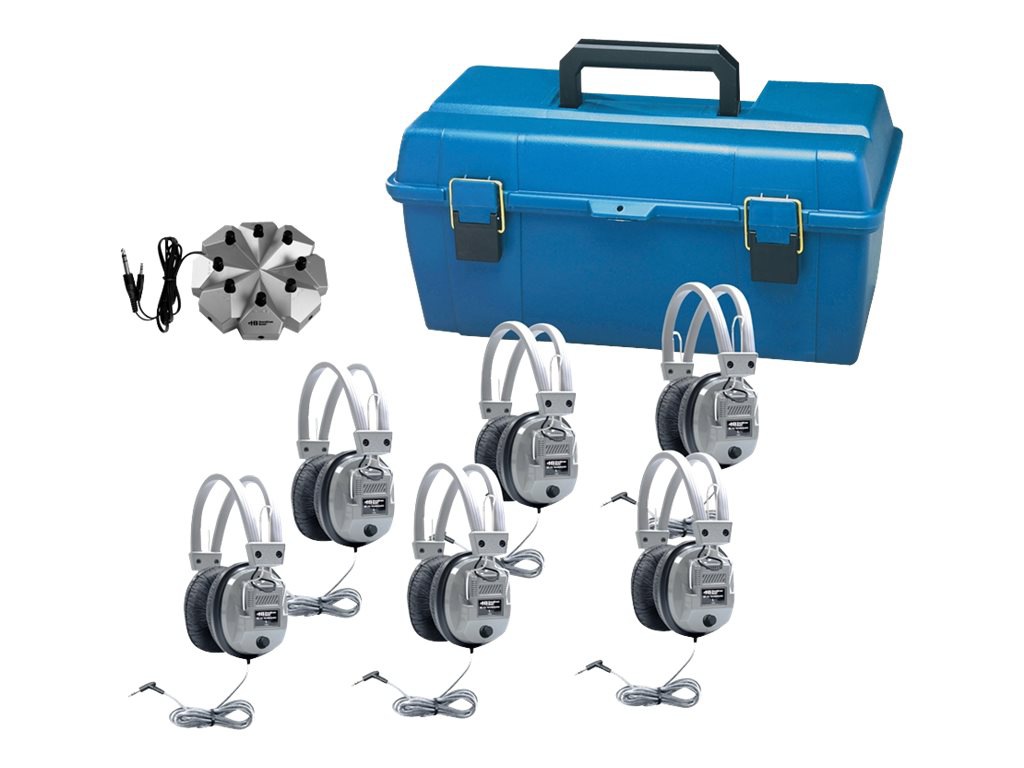 Hamilton Listening Center 6 Station Jackbox - Deluxe Headphones With Volume