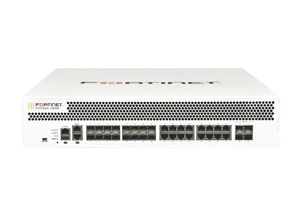 Fortinet FortiGate 1200D - security appliance - with 1 year FortiCare 8x5 Enterprise Bundle