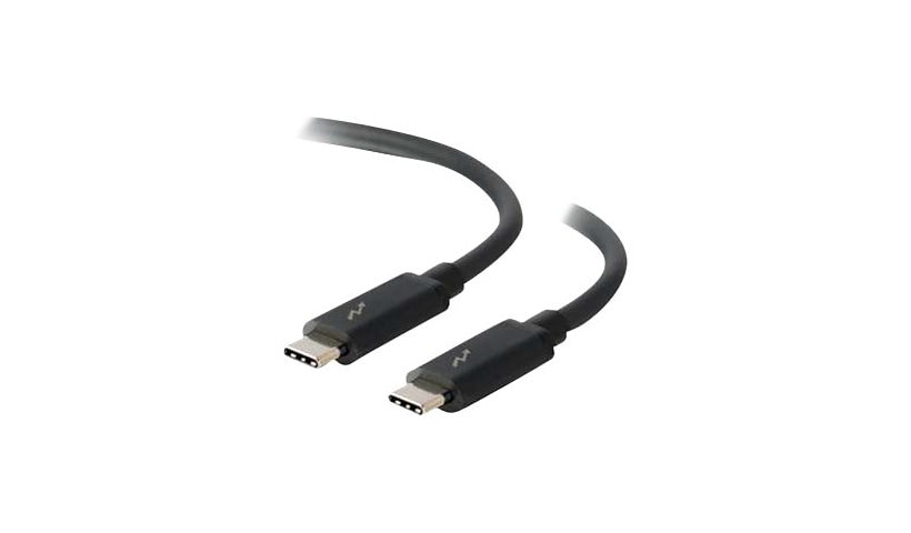 C2G Câble USB C de 0,5 m - Câble Thunderbolt 3 - 40 Gbit/s - M/M - câble Thunderbolt - 24 pin USB-C pour 24 pin USB-C - 45.7 cm