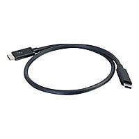 C2G 6ft Thunderbolt 3 Cable - USB C Thunderbolt 3 Cable - 100W Power Delivery - 20Gbps - Black - M/M - USB-C cable - 24