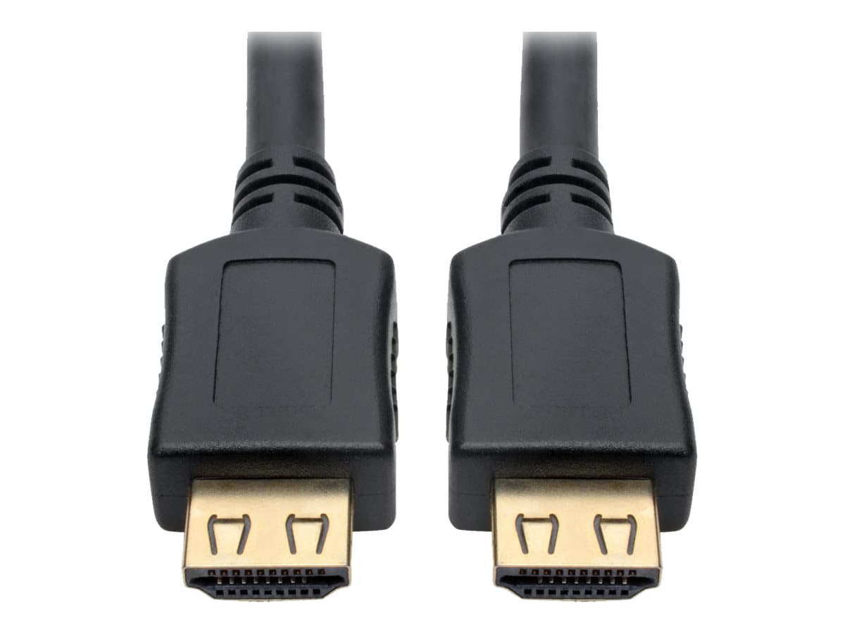 Eaton Tripp Lite Series High-Speed HDMI Cable, Gripping Connectors, 4K (M/M), Black, 12 ft. (3.66 m) - HDMI cable - 12