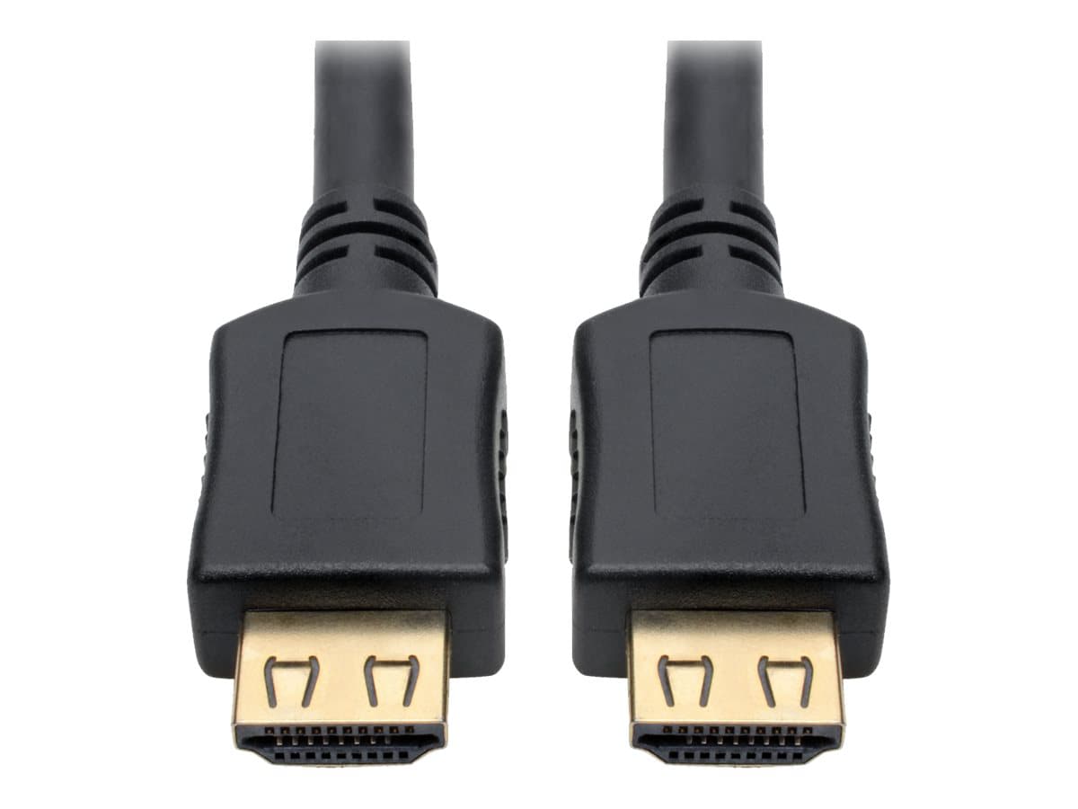 Eaton Tripp Lite Series High-Speed HDMI Cable, Gripping Connectors, 4K (M/M), Black, 16 ft. (4.88 m) - HDMI cable - 16