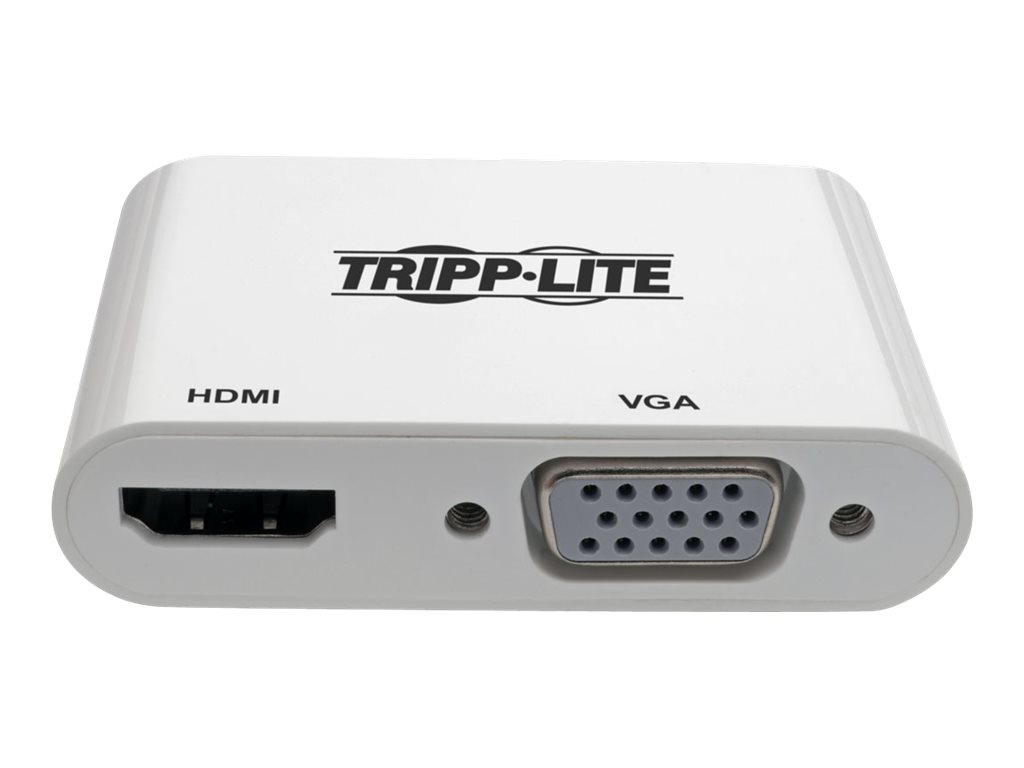 Thumbnail 2 of 7 for Eaton Tripp Lite Series USB 3.1 Gen 1 USB-C to HDMI/VGA 4K Adapter (M/2xF), Thunderbolt 3 Compatible, 4K @30Hz - adapter
