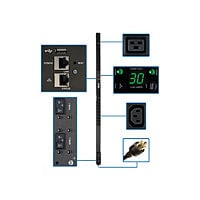 Tripp Lite 5/5.8kW Single-Phase Monitored PDU, LX Interface, 208/240V Outlets (36 C13/6 C19), L6-30P, 10 ft. Cord, 0U